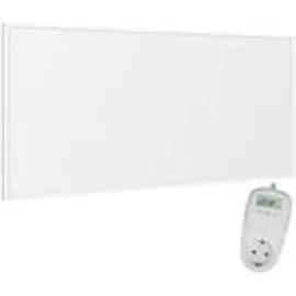 Viesta VIESTA® F700 700w) mit Thermostat [inkl. TH10 Thermostat] – flaches Carbon Crystal Heizpaneel – elektrische Infrarotheizung Wandmontage – Weiß