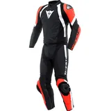 Dainese Avro 4 2-tlg. matt-schwarz/neon-rot/weiß 52