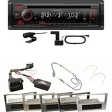 Kenwood KDC-BT450DAB Bluetooth DAB CD Einbauset für Astra H Corsa D Zafira B