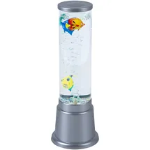 just light. Wassersäule Tischleuchte LED RGB Farbwechsler Deko-Fische Wohnzimmerleuchte