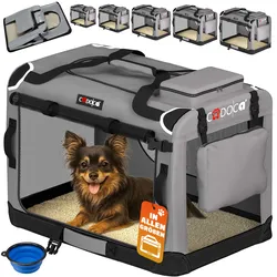 Hundebox faltbar S 50x34x36cm Grau