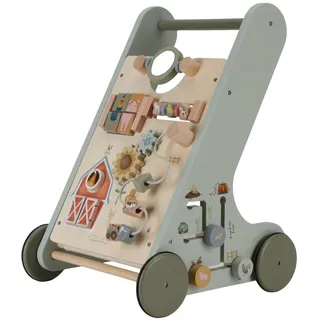 Little Dutch Laufwagen Schiebewagenmit Activity Spiel Board Holz Baby Kleinkind grün Bauernhof - Little Farm