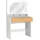 VCM Schminktisch mit Schublade und Spiegel – Kosmal 80 x T. 40 cm