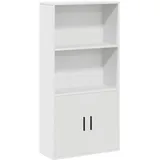 vidaXL Bücherregal Weiß 60x24x120 cm Holzwerkstoff