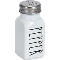 Zeller Present Pfefferstreuer "Pepper", 80 ml, Glas/Metall, weiß,
