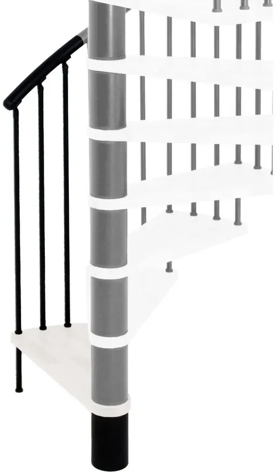 Minka Höhenerweiterung für SPIRAL EFFECT, 356 cm, 120 cm,Buche,Schwarz,weiß gebeizt & lackiert