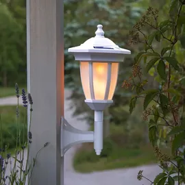Star Trading 4in1 LED Solarleuchte Flame weiß