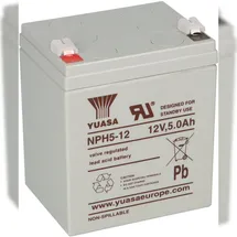 YUASA NPH5-12 Pb 12V / 5Ah Hochstromakku, Faston 6,3