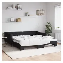 vidaXL Tagesbett 100 x 200 cm Schwarz