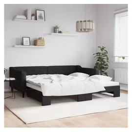vidaXL Tagesbett 100 x 200 cm Schwarz