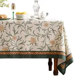 patdrea Französische Vintage-Tischdecke, rechteckig, 180,3 x 140,7 cm, Botticelli