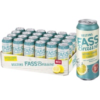 VELTINS Fassbrause Bitter Lemon Alkoholfrei, EINWEG (24 x 0.5 l Dose)