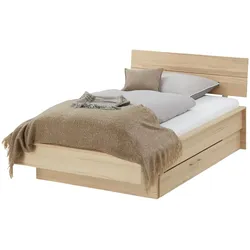 Funktionsbett ¦ holzfarben ¦ Maße (cm): B: 132 H: 89 T: 215