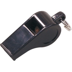 Select Schiedsrichterpfeife Plastik klein schwarz