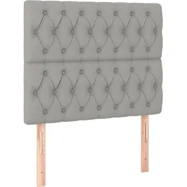 vidaXL Boxspringbett 100 x 200 cm Hellgrau