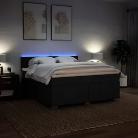 vidaXL Boxspringbett 180 x 200 cm Schwarz