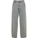 URBAN CLASSICS Ladies Mid Waist 90 ́s Jeans, lässige Jeanshose 90er, mittelhoch geschnitten, hellblau, schmutzig gewaschen, 28