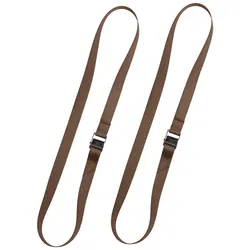 SAVOTTA Pack Straps Cam Buckle 2er-Set Packriemen 80cm - Braun