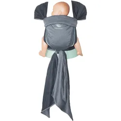 manduca® Twist Babytrage, 2 Tragepositionen, grau