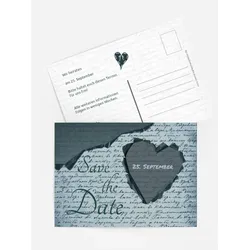Save-the-Date Karten selbst gestalten mit Spruch und Fotos im Onlinedesigner bei Meine-Kartenmanufaktur.de