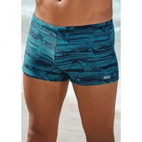 bruno banani Boxer-Badehose mit trendigem Alloverprint Gr. 7 (54/56) N-Gr, türkis-marine, , 71604501-7 N-Gr