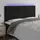 vidaXL LED Kopfteil Schwarz 180x5x118/128 cm Samt