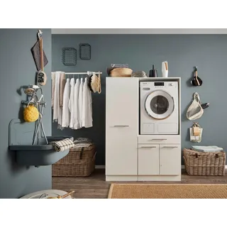 laundreezy Mehrzweckschrank-Set »LAUNDREEZY LDSK6«, Breite 117,5 cm, weiß
