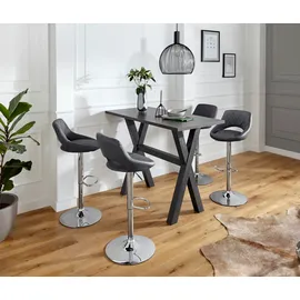Mäusbacher Bartisch 140 x 105 x 70 cm Schwarz