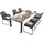 Sit Mobilia Sitzgruppe Olympia Oslo 210/280 x 95 cm grau/weiß