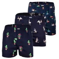 Happy Shorts Webboxershorts Poolparty/Donkeys/Mexican Cactus XL 3er Pack