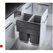 HAILO Euro-Cargo 2x 38 l Dunkelgrau