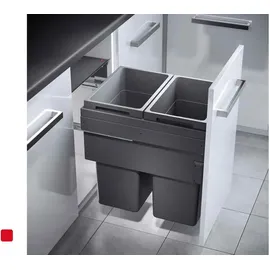 HAILO Euro-Cargo 2x 38 l Dunkelgrau