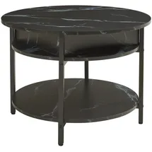 [en.casa] Kandas Schwarz Marmoroptik 70 x 49 cm