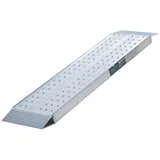 Trutzholm 1 x Auffahrrampe 150 x 28 cm Traglast 270 kg Alu grau gelocht Verladerampe