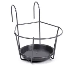 Jardifer Blumentopfhalter zum Einhängen grau Ø 16 cm
