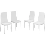 Vicco Esszimmerstuhl Grand Kunststoff weiß 4er Set