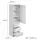 home collective Kleiderschrank 50 x 181 x 41 cm Weiß