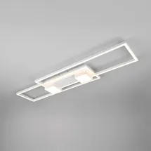 Trio Leuchten Deckenleuchte Albany, weiß, 100 x 28 cm, Alu, CCT, dimmbar