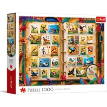 Trefl – Briefmarkensammlung – Vogelatlas – 1000 Teile – DIY-Puzzle, kreative Unterhaltung, klassisches Puzzle für Erwachsene und Kinder ab 14 Jahren