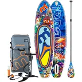 SUP Set Stand up Paddle aufblasbar DSFL 10 ́5 - Mistral Coral Einsteiger Familien EINHEITSGRÖSSE