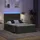 vidaXL Bett mit Stauraum und LED Dunkelgrau 140 x 200 cm