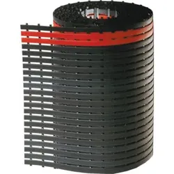Kappes Bodenmatte ErgoPlusB600 mm x 10 m schwarz mit rotem Sicherheitsstreifen