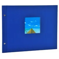 Goldbuch Schraubalbum Bella Vista 39x31 40 schwarze Seiten blau