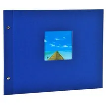 Goldbuch Schraubalbum Bella Vista 39x31 40 schwarze Seiten blau