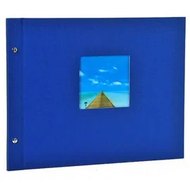 Goldbuch Schraubalbum Bella Vista 39x31 40 schwarze Seiten blau