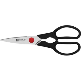 Zwilling TWIN L Vielzweckschere 20cm, Küchenschere für Rechts- und Linkshänder, Rostfreier Spezialstahl, Schwarz