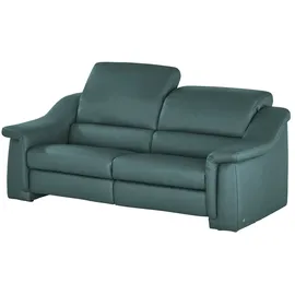 HIMOLLA Ledersofa 2-Sitzer türkis/petrol