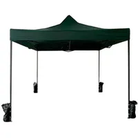 Mobili Rebecca Rebecca Faltpavillon Grün Metall Polyester
