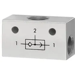 Riegler ODER-Ventil, 3 x G 1/4 Aluminium