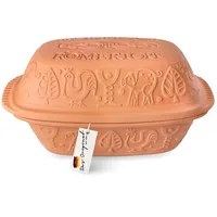RÖMERTOPF Bräter KLASSIK Bräter, 4 Liter, Keramik, Terrakotta, Keramik (Set), antihaft rot